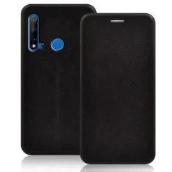 Huawei P20 Lite 2019 Handyhülle Klapptasche Kunstleder Schutzhülle Filp Cover Case Handytasche Etui Mit Magnetverschluß Schwarz