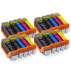 MS-Point 20er Sparset Tintenpatronen Kompatibel Zu Canon PGI-580BK/CLI-581 BK/C/M/Y Inkl. CHIP