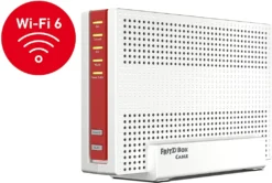 AVM FRITZ Box 6690 Cable - Wi-Fi 6 (802.11ax) - Dual-Band (2,4 GHz/5 GHz) - Eingebauter Ethernet-Anschluss - Weiß - Tabletop-Router