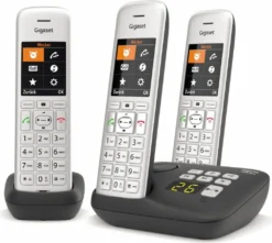 Gigaset CE575A Trio Schnurlostelefon Mit Anrufbeantworter Silber/schwarz -Elektronikpunkt 34075bd629ae4b4acfdeab016ee4098a