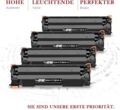 Kompatibel HP 83A CF283A Toner Patronen Für HP Laserjet Pro MFP M225DW M225DN M125NW M125A M127FW M127FN M201DW M201N M220 Drucker (1 Schwarz) -Elektronikpunkt 353e2d7b580f3aaace9169a01952630a