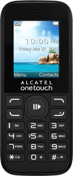 Alcatel 10.52G One Touch Handy Schwarz