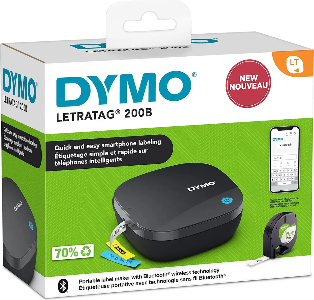 DYMO LetraTag LT-200B | Bluetooth Schwarz | App-gesteuert Android/iOS 6 DYMO LetraTag LT-200B | Bluetooth Schwarz | App-gesteuert Android/iOS – Bild 4