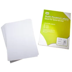 Vhbw 100x A4 Bogen Mit 21 Etiketten Pro Seite Zum Selbstbedrucken Mit Tintenstrahldrucker, Laserdrucker - 63,5x 38,1 Mm