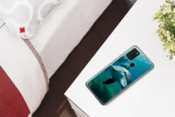 MuchoWow® Handyhülle Schutzhülle Hülle Für Samsung Galaxy A21s Wasser - Delphin - Blau Silikon Softcase Handy Hülle - Hartschale -Elektronikpunkt 367d4d3eb345c85d6d4e320a197f9c16