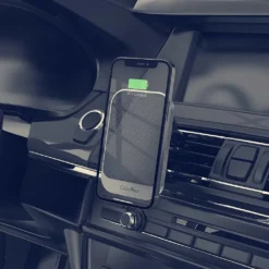 CubeNest Magnetisches Kabelloses Handyhalterung Auto Ladegerät S1C1 Schwarzes Leder | Kompatibel Mit IPhone 12 Und 13-Serie Und Anderen Magsafe -fähigen Geräten | 15W Schnellladegerät | Schwarzes Leder -Elektronikpunkt 36ccee2119aa1e8485d1dc92a0c8e0bf