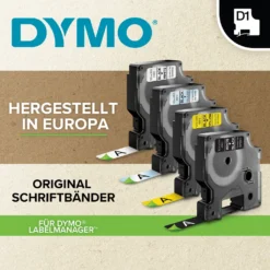 DYMO Original D1-Etikettenband | 9 Mm X 7 M | Schwarz Auf Weiß | Selbstklebendes Etikettenband |Polyster | Für LabelManager-Beschriftungsgerät -Elektronikpunkt 380bd1db355c4a00db098bec11b44375