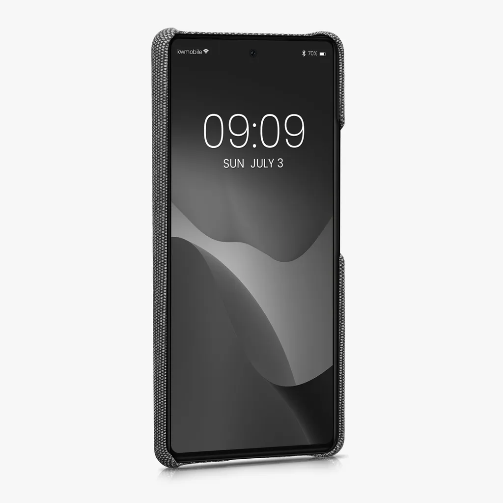 Kwmobile Schutzhülle Kompatibel Mit Google Pixel 6a - Hülle Stoff - Case Handy - Backcover Cover Grau 4 Kwmobile Schutzhülle Kompatibel Mit Google Pixel 6a - Hülle Stoff - Case Handy - Backcover Cover Grau – Bild 2