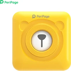PeriPage Mini Pocket Etikettendrucker Labelprinter Thermodrucker Papierdrucker Mit Bluetooth-Verbindung + 3 Farbige Selbstklebende Thermorollen 56*30mm + 3 Rollen Weiß Thermopapier 57*30mm (Gelb) -Elektronikpunkt 3a79f921f14fec80b42e438c9823910d