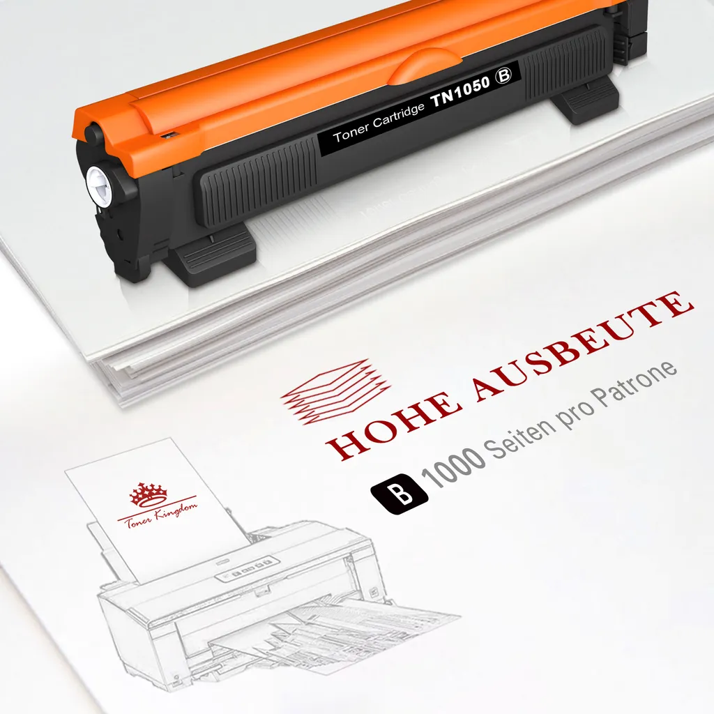 1 Schwarz Kompatible XXL Tonerkartuschen Für Brother TN1050 HL-1212 HL-1110 DCP-1515 DCP-1610 MFC-1810 5 1 Schwarz Kompatible XXL Tonerkartuschen Für Brother TN1050 HL-1212 HL-1110 DCP-1515 DCP-1610 MFC-1810 – Bild 3