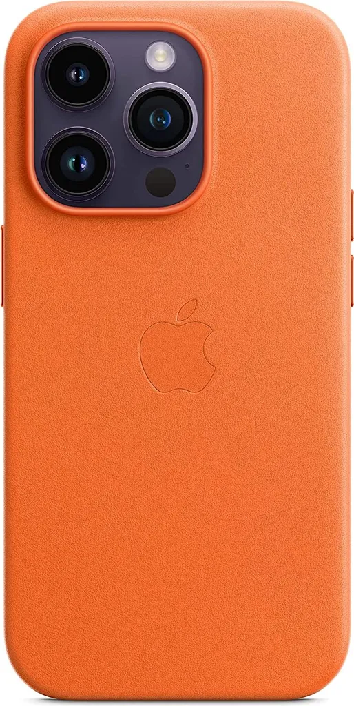 Apple Leder Case IPhone 14 Pro Og Mit MagSafe - Orange 3 Apple Leder Case IPhone 14 Pro Og Mit MagSafe - Orange