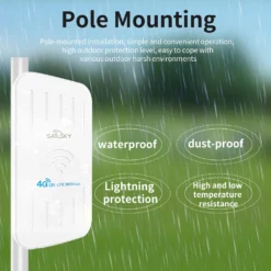 Sailsky XM206 4G Router 300 Mbit / S LTE Outdoor Wasserdichter Router CPE Tragbares Mobiles WLAN Mit SIM-Kartensteckplatz EU-Version -Elektronikpunkt 3dbb0332b9ef76790cdd4a28b7642196