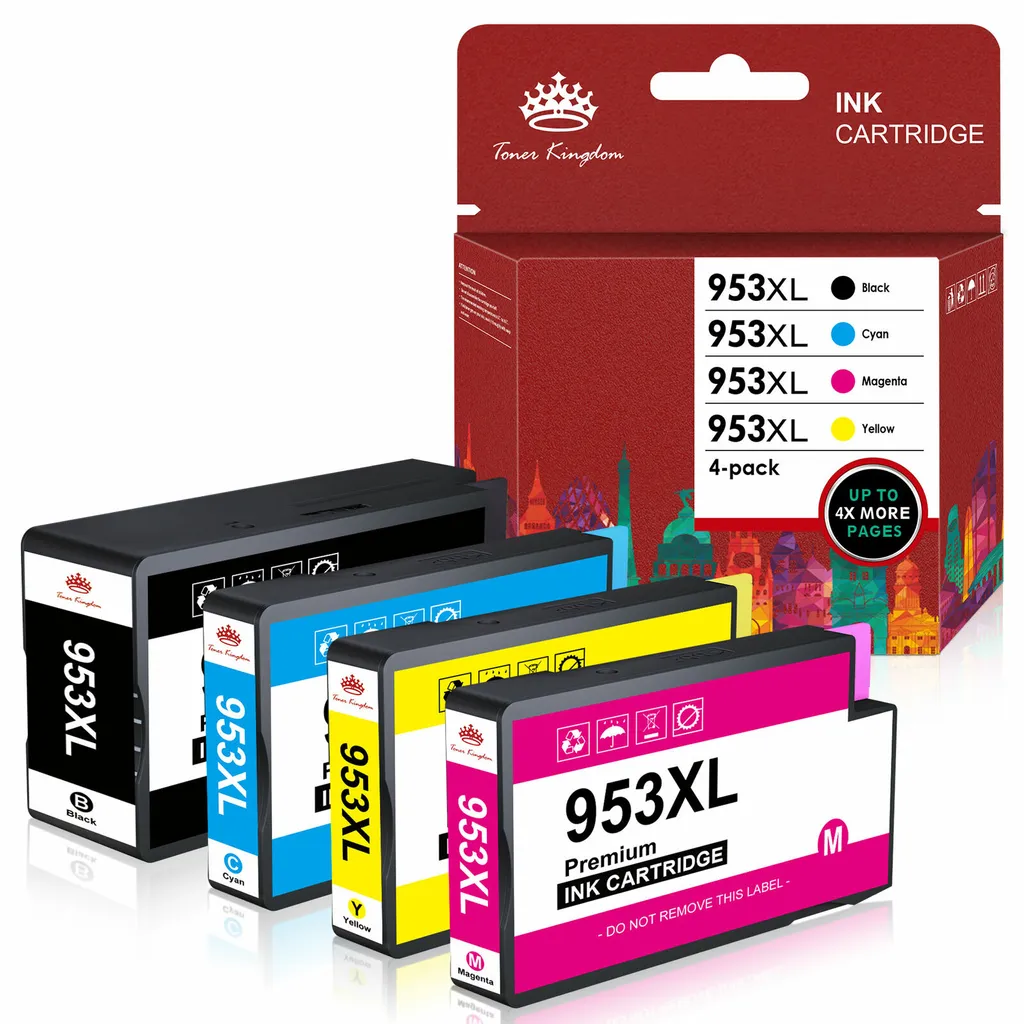 Toner Kingdom 4Pack Druckerpatronen Für HP 953 953XL Kompatibel Mit OfficeJet Pro 7720 7740 8210 8720 8710 7730 8218 8715 8718 8725 8728 8730 8740 3 Toner Kingdom 4Pack Druckerpatronen Für HP 953 953XL Kompatibel Mit OfficeJet Pro 7720 7740 8210 8720 8710 7730 8218 8715 8718 8725 8728 8730 8740
