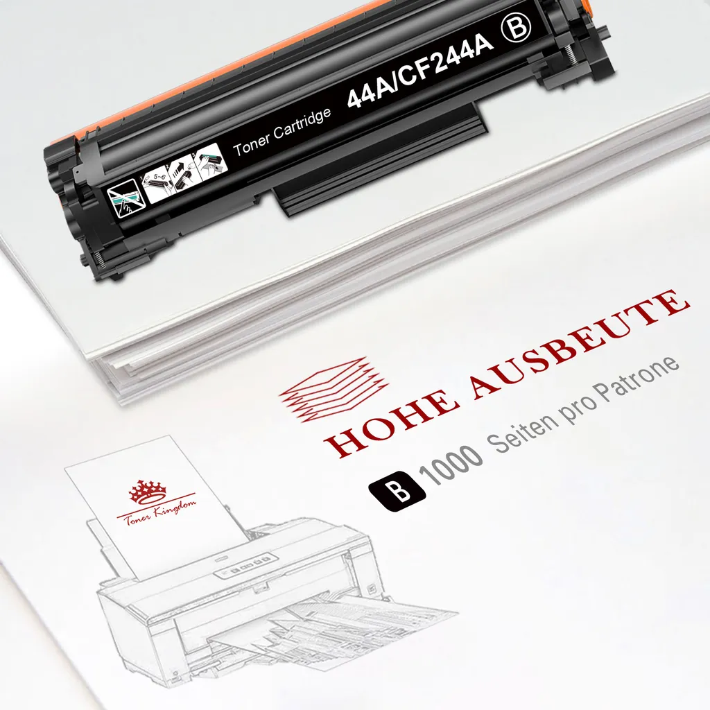 Kompatible 44A Toner Ersatz Für HP CF244A Laserjet Pro MFP M28w M28a M15w M15a (Schwarz, 1 Pack) 4 Kompatible 44A Toner Ersatz Für HP CF244A Laserjet Pro MFP M28w M28a M15w M15a (Schwarz, 1 Pack) – Bild 2