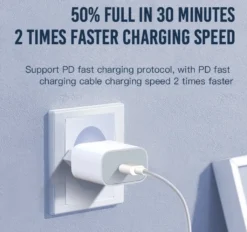 IPhone Ladegerät 20W Charger Netzteil + 1m USB‑C Auf Lightning Ladekabel Weiß Set -Elektronikpunkt 3ef8bba2d074fc965e19888007b17c34