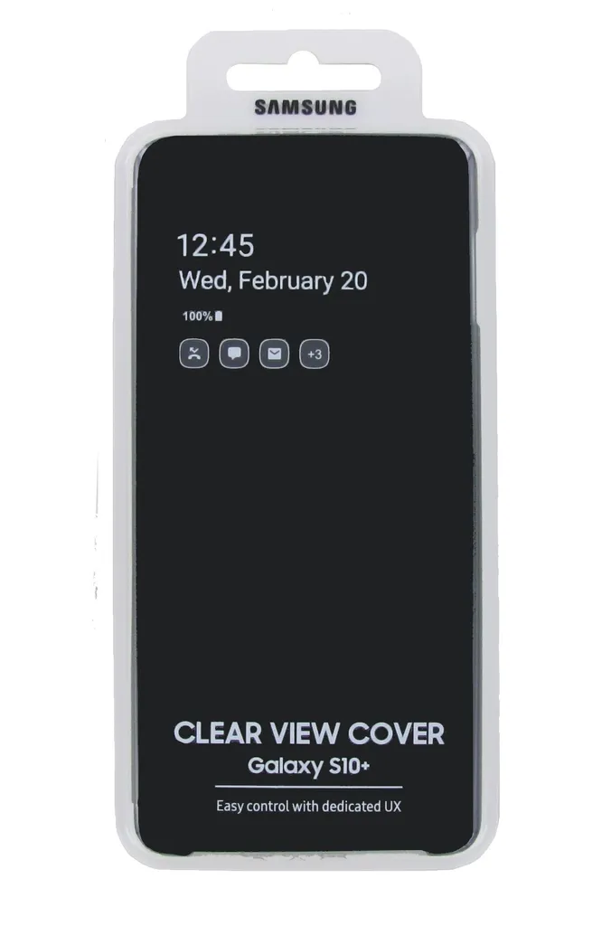 Samsung Clear View Cover Für Galaxy S10+ Schwarz Handyhülle Schutzhülle 13 Samsung Clear View Cover Für Galaxy S10+ Schwarz Handyhülle Schutzhülle – Bild 11