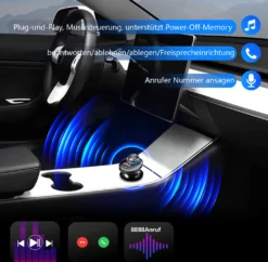 Bluetooth FM Transmitter Für Auto Mit Freisprecheinrichtung Und Navigation, Kabellos FM Bluetooth Adapter Auto Mit Bunte LED-Leuchte (7 Farbe), Kfz-Radio FM Transmitter Unterstützt TF-Karte USB-Drive Musiksteuerung, USB-A USB-C Dual USB-Ladegerät Mit PD 22.5W Schnellladung Für Smartgeräte, Handy Freisprechanlagen, GPS-Geräte -Elektronikpunkt 418f66cef23d6468f33f8104ce256d92