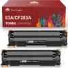 2-Pack CF283A Schwarz Toner, Kompatibel Für HP 83A CF283A Druckerpatrone Für HP Laserjet Pro MFP M 127 FW 125 M125 NW 225 M125NW M127FW M127FN M201DW M201 M201N M225DW Drucker -Elektronikpunkt 420b499137ec87b4e95321ba944be01a