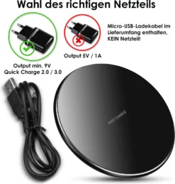 Wireless Charger Qi Ladestation 15W 10W 5W Für Xiaomi 12 Kabelloses Ladegerät, Modell:M04_10W_Schwarz -Elektronikpunkt 44ff72c2c25d2a9061a2fa34dbe6ea0e