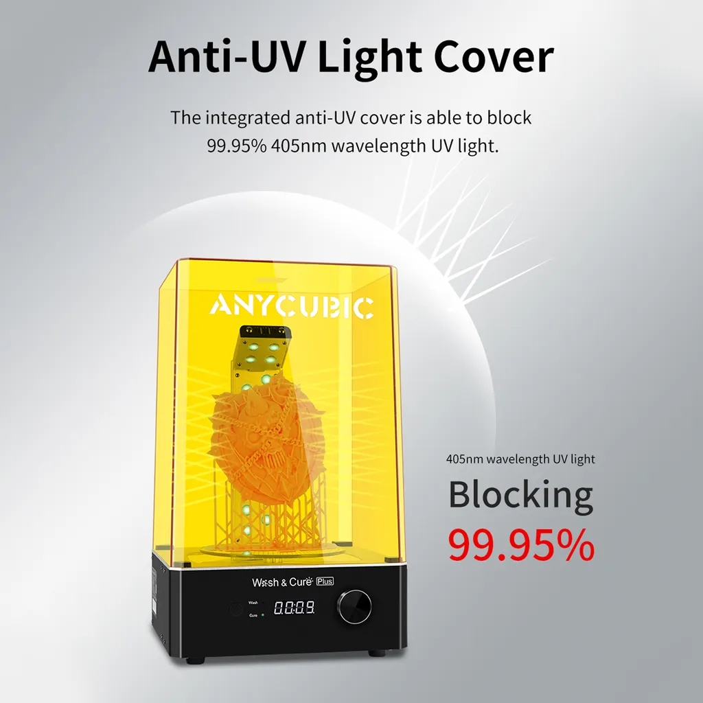 ANYCUBIC Wash And Cure Plus, Waschgröße 192 Mm X 120 Mm X 290 Mm, Waschstation & Aushärtekammer 18 ANYCUBIC Wash And Cure Plus, Waschgröße 192 Mm X 120 Mm X 290 Mm, Waschstation & Aushärtekammer – Bild 16