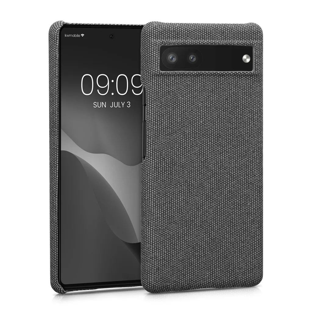 Kwmobile Schutzhülle Kompatibel Mit Google Pixel 6a - Hülle Stoff - Case Handy - Backcover Cover Grau 3 Kwmobile Schutzhülle Kompatibel Mit Google Pixel 6a - Hülle Stoff - Case Handy - Backcover Cover Grau