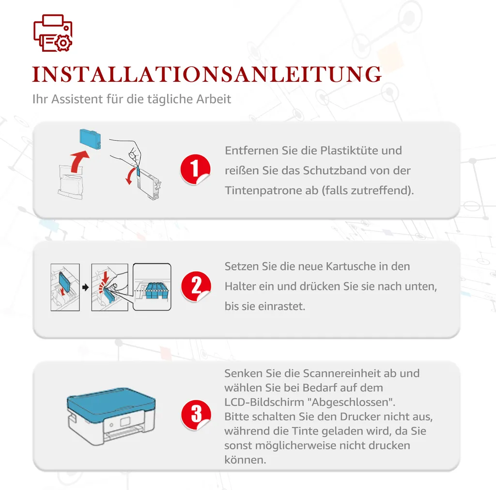 Toner Kingdom 903XL Multipack Druckerpatronen Mit Neuester Chip Kompatibel Für HP 903 Patronen Für HP Officejet 6950 6960 Pro 6960 6970 All-in-One Drucker 8 Toner Kingdom 903XL Multipack Druckerpatronen Mit Neuester Chip Kompatibel Für HP 903 Patronen Für HP Officejet 6950 6960 Pro 6960 6970 All-in-One Drucker – Bild 6