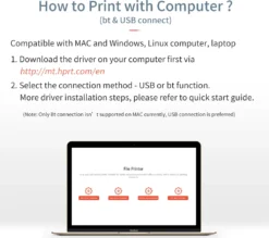 HPRT MT800 A4 Tragbarer Thermotransferdrucker Drucker Kabellos Und USB-Anschluss Mit Mobilem Computer Für Büro, Schule, Auto, Reisedrucker Mit 1 Farbbandrolle, Kompatibel Mit Windows-System, Tintenloser Druck, PDF-Datei, Webseite, Vertragsbild 25 HPRT MT800 A4 Tragbarer Thermotransferdrucker Drucker Kabellos Und USB-Anschluss Mit Mobilem Computer Für Büro, Schule, Auto, Reisedrucker Mit 1 Farbbandrolle, Kompatibel Mit Windows-System, Tintenloser Druck, PDF-Datei, Webseite, Vertragsbild -Elektronikpunkt 46e70918d4af6c6d150e118fa999b48f