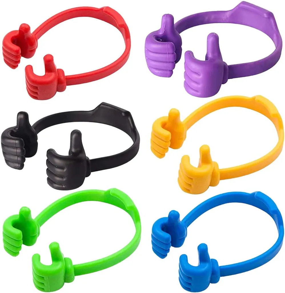 6x Thumbs Up Handy Halterungen Tablet Handyständer Verstellbare Desktop Handyhalter Zum Faulen Ansehen Von Filmen 4 6x Thumbs Up Handy Halterungen Tablet Handyständer Verstellbare Desktop Handyhalter Zum Faulen Ansehen Von Filmen – Bild 2