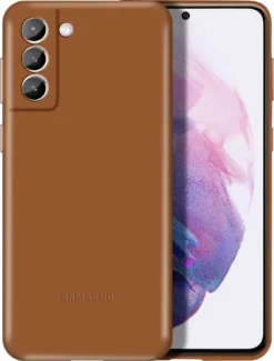 Samsung Galaxy S21 Hülle - Echtleder - Samsung Backcover - Braun -Elektronikpunkt 4b94e2f8045ecc5c1a2095f112bd856b