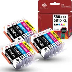 PGI-580 CLI-581 XL Druckerpatronen Für Canon TS6150 TS6151 TS6250 TS6251 TS6350 TS6351 TS705 TR7550 TS8150 TS8151 TS8152 TS8250 TS8251 TS8252 TS8350 (15er-Pack)
