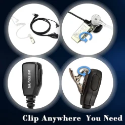 Retevis M001 Funkgerät Headset, Schallschlauch Kopfhörer Ohrhörer 2-pin Kompatibel Mit Minland G15/G18 Motorola DP1400 CP040 CP88 CP100 CP150 GP68 GP88 GP300 CT150 Walkie Talkies (1 STK.) -Elektronikpunkt 4c18cabe2bb87007b56d6173478e3ae3