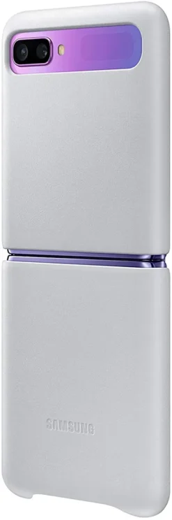 Samsung Leather Cover EF-VF700 Für Galaxy Z Flip, Silver 12 Samsung Leather Cover EF-VF700 Für Galaxy Z Flip, Silver -Elektronikpunkt 4c1daabce60002664ffce81fbd72802e