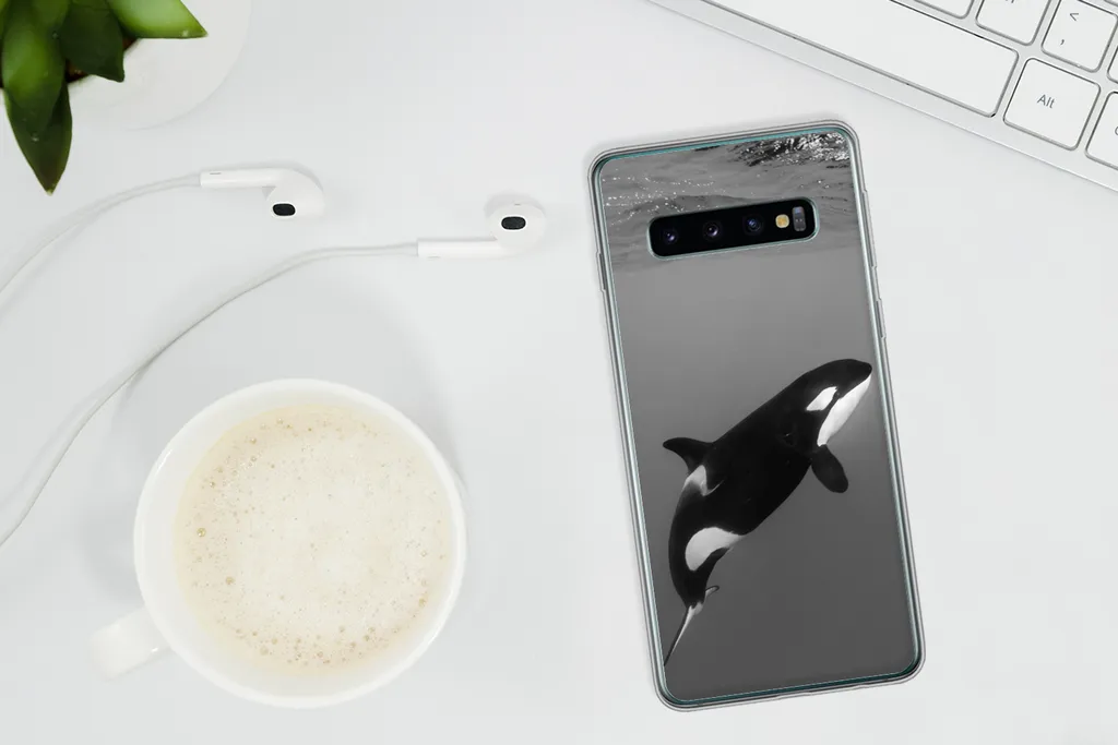 MuchoWow® Handyhülle Schutzhülle Hülle Für Samsung Galaxy S10 Orca - Wasser - Tiere Silikon Softcase Handy Hülle - Handytasche 8 MuchoWow® Handyhülle Schutzhülle Hülle Für Samsung Galaxy S10 Orca - Wasser - Tiere Silikon Softcase Handy Hülle - Handytasche – Bild 6