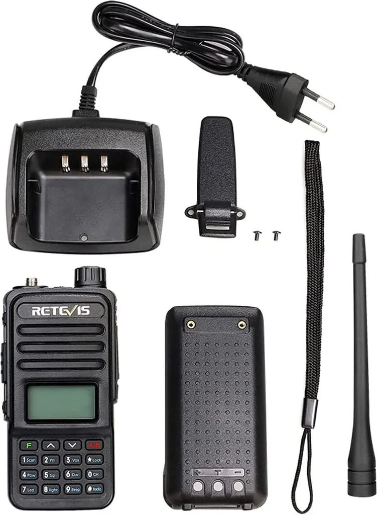 Retevis RT85 Walkie Talkie Dualband, 2m / 70cm Funkgeräte Mit Großer Reichweite, 200 Kanäle DTMF FM Radio, 1400mAh Wiederaufladbare Radio Amateur Mit Notfallalarm Für Sicherheit, Baustelle (Schwarz, 2 Stück) 9 Retevis RT85 Walkie Talkie Dualband, 2m / 70cm Funkgeräte Mit Großer Reichweite, 200 Kanäle DTMF FM Radio, 1400mAh Wiederaufladbare Radio Amateur Mit Notfallalarm Für Sicherheit, Baustelle (Schwarz, 2 Stück) – Bild 7