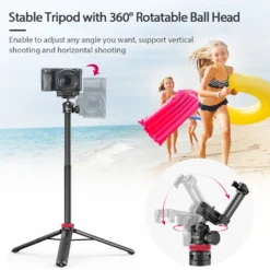Ulanzi MT-44 Ausziehbarer Mini-Stativstaender Flexibler Tragbarer Selfie-Stick Mit 360 ¡ã Drehbarem Kugelkopf Schnellwechselplatte Telefonclip Max. Tragfaehigkeit 1,5 Kg Fuer Smartphone-Kamera-Live-Streaming-Vlog-Videofotografie -Elektronikpunkt 50055c64665736f5a95790a5ca5cc874