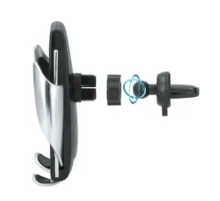 Smart Sensor-Handyhalter Für PKW, LKW, Inkl. USB-C-Kabel, Handy-KFZ-Halterung, 360° Drehbar, Federklemme Mit Silikon-Pads Für Lüftungsschlitze, Automatisches öffnen/schließen -Elektronikpunkt 50199062d956ee7fe602cde0f3004d08