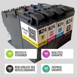 BROTHER LC-3217 / 3219XL CMYK Multipack - Recycelte Originalpatronen Mit 100% Funktionsgarant.ie Vom Druckerexperten - Drucken Wie Mit Original Nur Günst.iger Und Nachhaltiger - Inklusive Support-Hotline -Elektronikpunkt 5251725c892ffa15da98196643a2c088