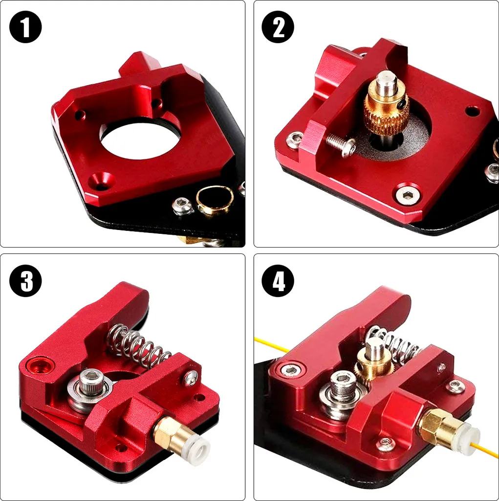 Aluminium Extruder Upgrade Kit Zubehör Für Creality 3D Ender 3 Ender 3 Pro CR-10 3D-Drucker 8 Aluminium Extruder Upgrade Kit Zubehör Für Creality 3D Ender 3 Ender 3 Pro CR-10 3D-Drucker – Bild 6