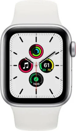 Apple Watch SE Aluminium Cellular Silver, Sport Band White, MYEF2FD/A, 40mm -Elektronikpunkt 56ac6928c696e68b0889f058887b242d