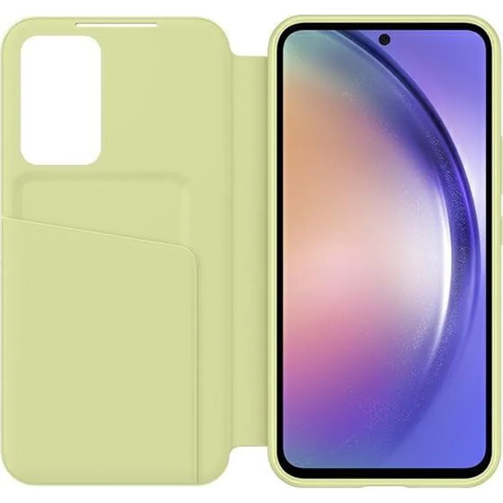 Samsung Galaxy A54 Hoesje - Originele Samsung Smart View Wallet Case - Lime 3 Samsung Galaxy A54 Hoesje - Originele Samsung Smart View Wallet Case - Lime