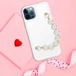 Cadorabo Hülle Für Apple IPhone 12 PRO Schutz Hülle In Weiß Handyhülle TPU Etui Cover Handgelenk Kette -Elektronikpunkt 584325a5027f3890169e9637c2682b57