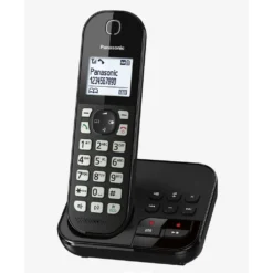 PANASONIC KX-TGC 460GB Schwarz Schnurloses Telefon Anrufbeantworter Wecker -Elektronikpunkt 59d8acef64ef384df79f8a60b3b71cf7