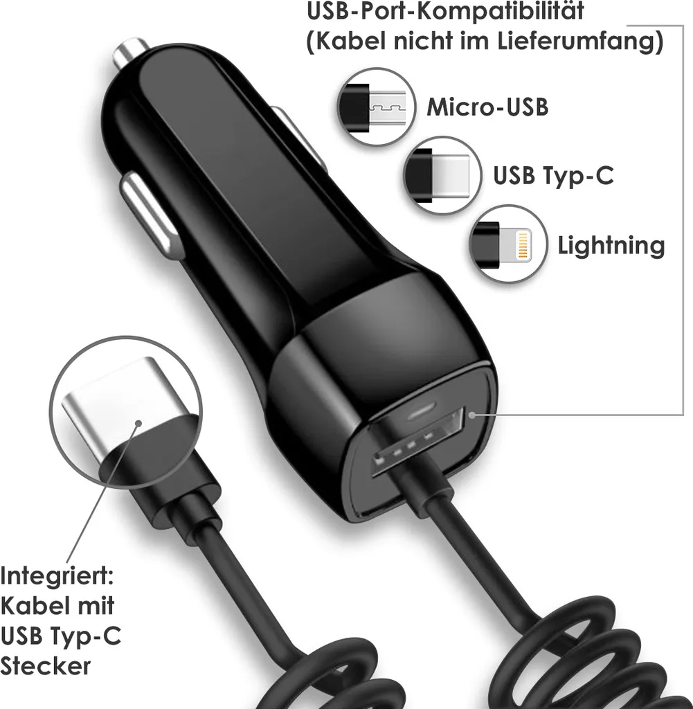 Auto Ladekabel Für Samsung Galaxy Z Flip S22 S21 FE Plus Ladegerät USB Typ C Kfz, Farbe:Schwarz, Smartphone:Samsung Galaxy Z Flip 4 6 Auto Ladekabel Für Samsung Galaxy Z Flip S22 S21 FE Plus Ladegerät USB Typ C Kfz, Farbe:Schwarz, Smartphone:Samsung Galaxy Z Flip 4 – Bild 4