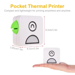 Poooli Pocket Thermodrucker 58 Mm Wireless BT-Drucker 300 Dpi Mit 1 Rolle Thermopapier Zum Drucken Von Etiketten Listen Fotos Erstellen Von Journalen Hand Account Planner Kompatibel Mit Android IOS -Elektronikpunkt 5d3692cbc0e34d46893e42e5cac3bceb