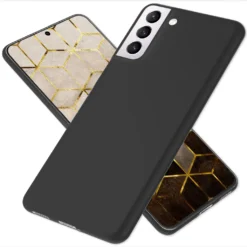 NALIA Extrem Dünnes Hardcase Kompatibel Mit Samsung Galaxy S22 Hülle, 0,3mm Schlank Ultra-Dünn Matt Anti-Fingerabdruck Kratzfest Leicht, Ultra-Slim Cover Schutzhülle Case, Farbe:Schwarz