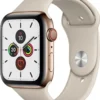 Apple Watch Series 5 GPS + Cellular 44mm Edelstahl Sportband Gold
