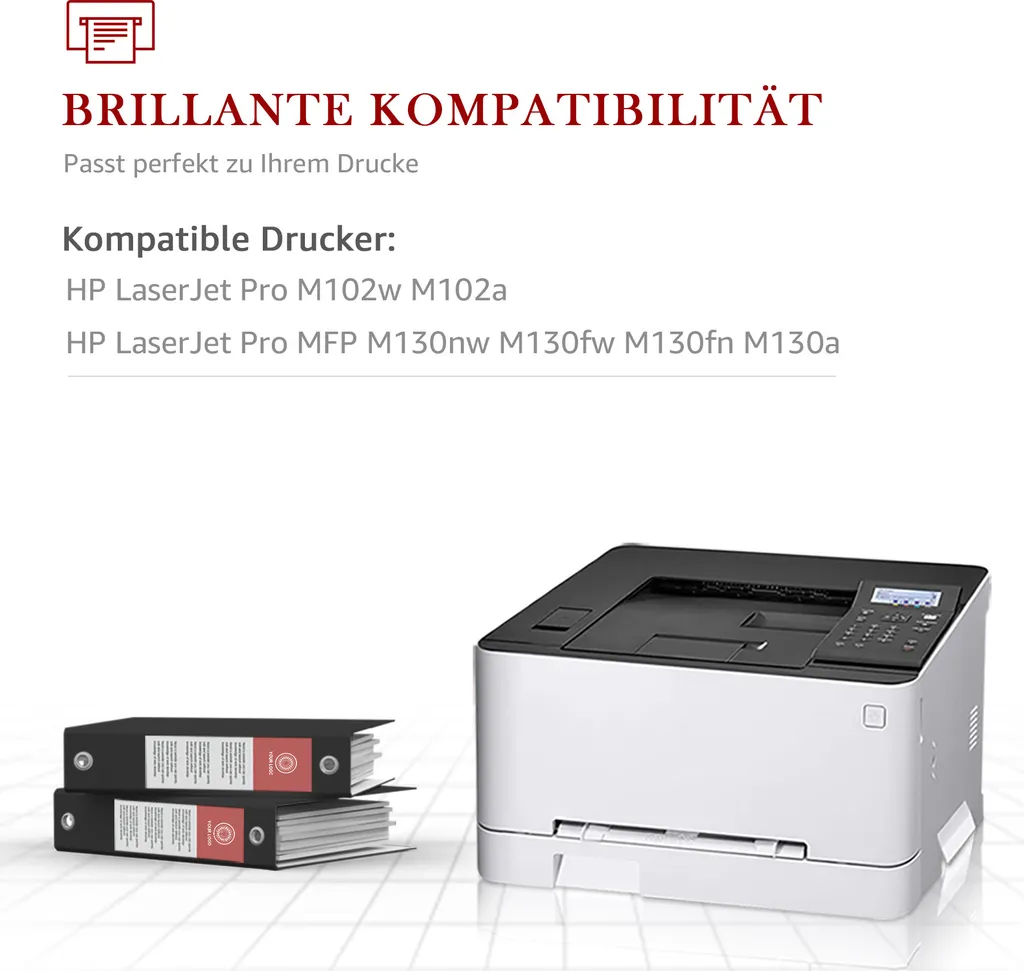 Kompatibel HP 17A CF217A Toner Für HP Laserjet Pro M102A M102W HP Laserjet Pro MFP M130a M130nw M130fn M130fw Drucker, Mit Chip 4 Kompatibel HP 17A CF217A Toner Für HP Laserjet Pro M102A M102W HP Laserjet Pro MFP M130a M130nw M130fn M130fw Drucker, Mit Chip – Bild 2