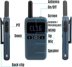 Retevis RB619 Funkgeräte Mit Headset, Walkie Talkie Mit 6-Wege-Ladegerät, Ferngespräch, 1650mAh, VOX, PMR446 Lizenzfrei Für Schule, Hotels, Museum (6 Stück, Marineblau) -Elektronikpunkt 5fa872802a31fd8eb29172db79d83911