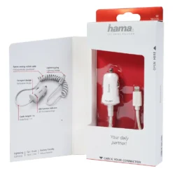 Hama KFZ-Ladekabel Für IPhone 13 Pro Max Ladegerät Auto Zubehör Kabel Weiß Neu -Elektronikpunkt 603cef7ffc3ac17ab5dd0be5655bf33b