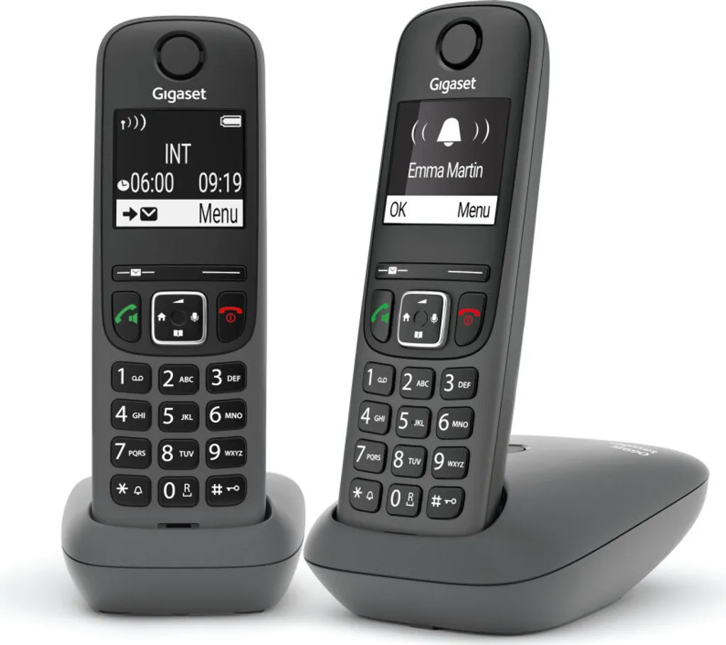 Gigaset AE690 Duo Schnurlostelefon Anthrazit 4 Gigaset AE690 Duo Schnurlostelefon Anthrazit – Bild 2